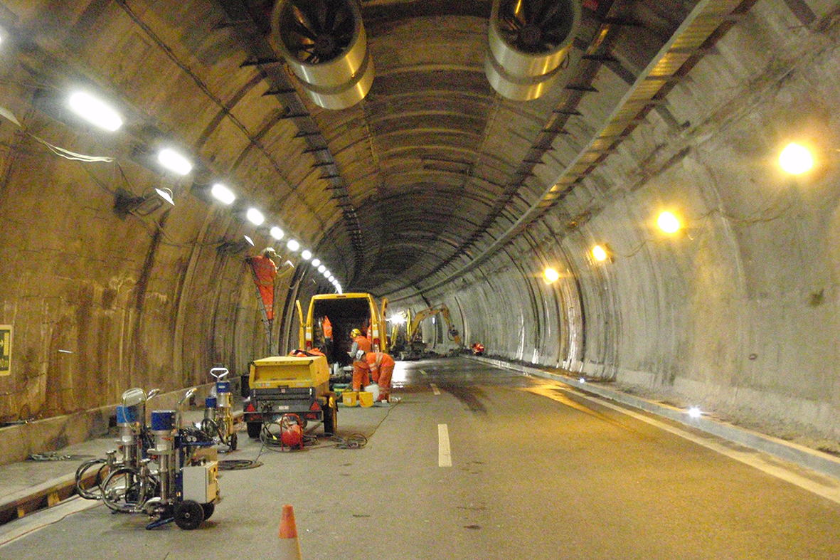 Melide Tunnel Italien/Tessin